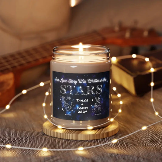 A Love Story Written in the Stars - Customizable Jar Candle