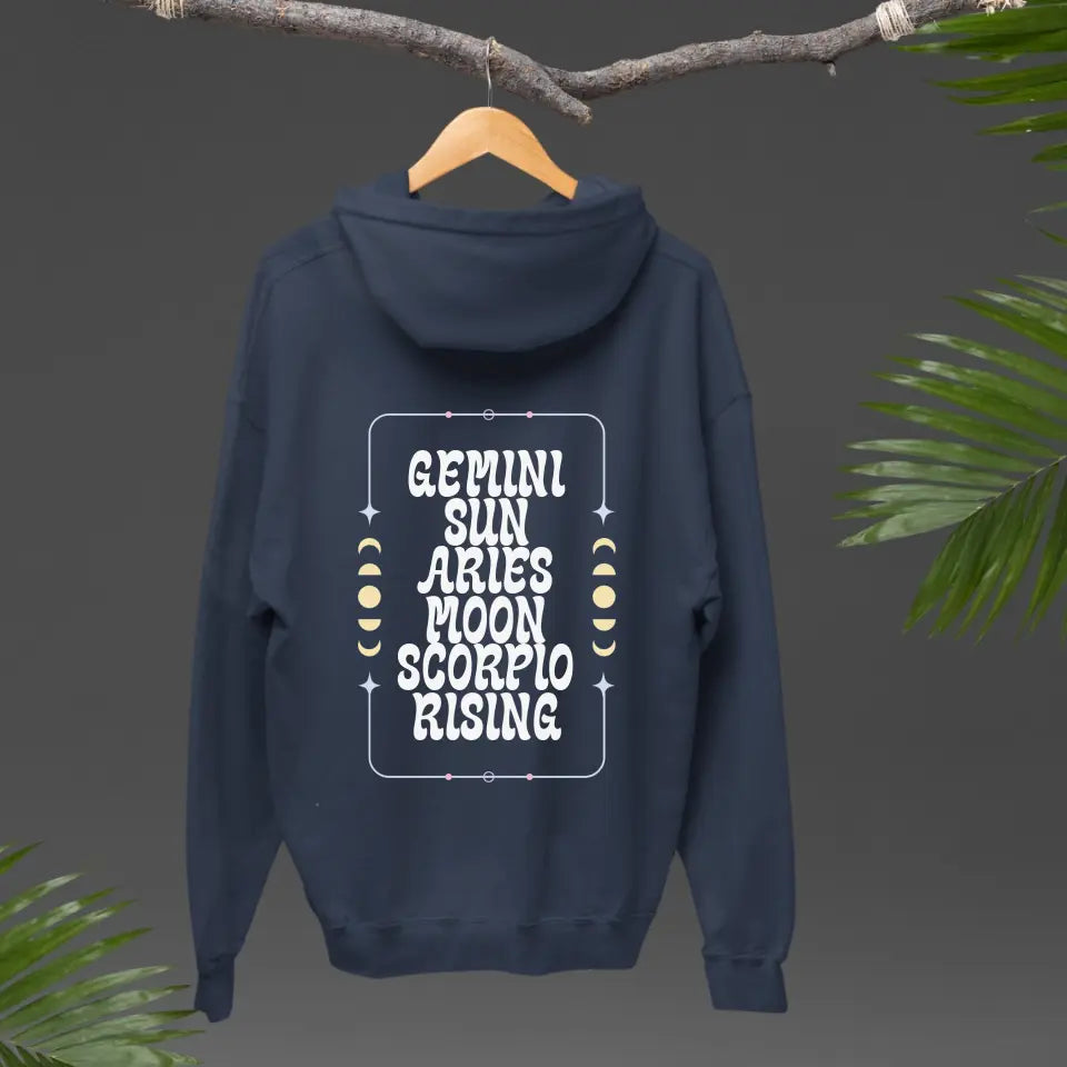 Sun Moon Rising Zip Hoodie - Customize Me!