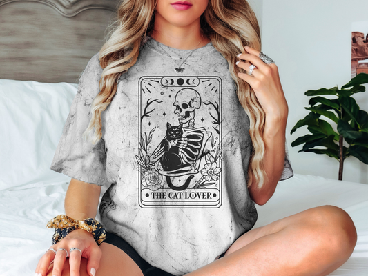 The Cat Lover Tarot Card - Unisex Color Blast T-Shirt