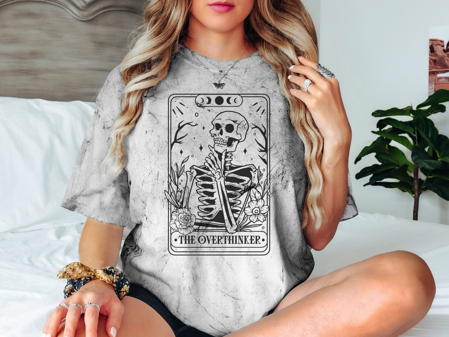 The Overthinker Tarot Card - Unisex Color Blast T-Shirt