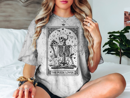 Pizza Lover Tarot Card - Unisex Color Blast T-Shirt