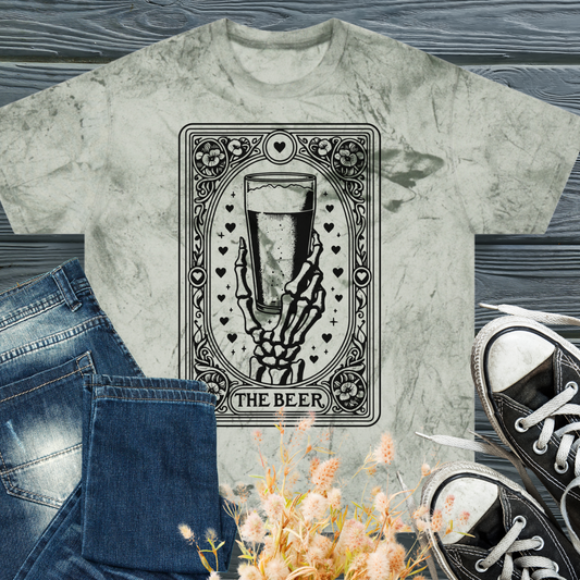 The Beer Tarot Card - Unisex Color Blast T-Shirt