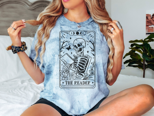 The Reader Tarot Card - Unisex Color Blast T-Shirt