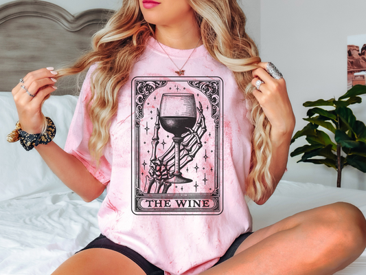 The Wine Tarot Card - Unisex Color Blast T-Shirt