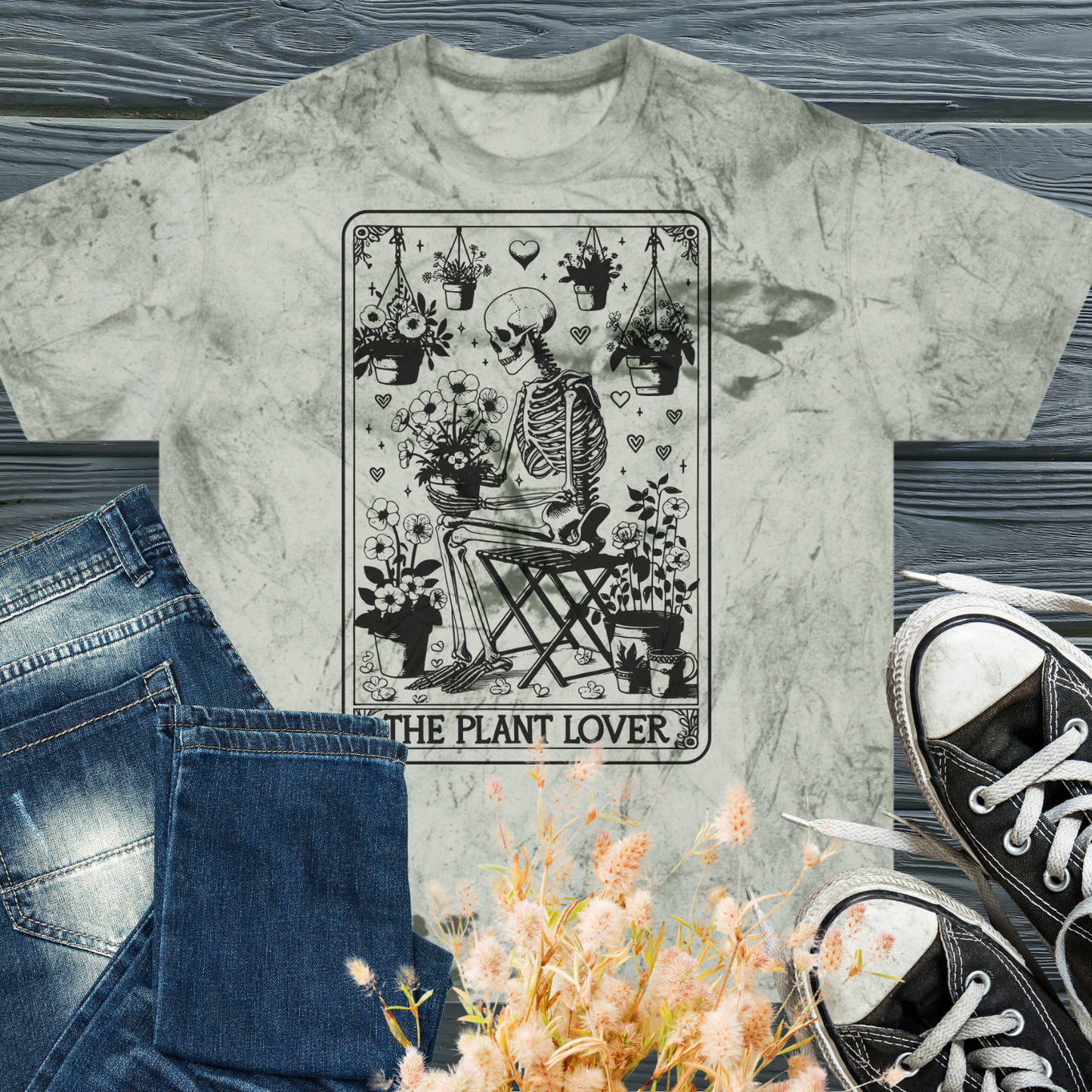 The Plant Lover Tarot Card - Unisex Color Blast T-Shirt